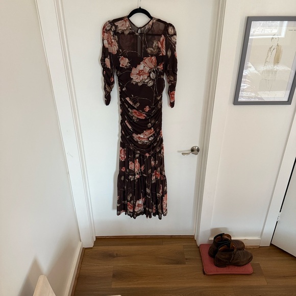 Anthropologie Floral Long Sleeve Dress - Picture 3 of 13